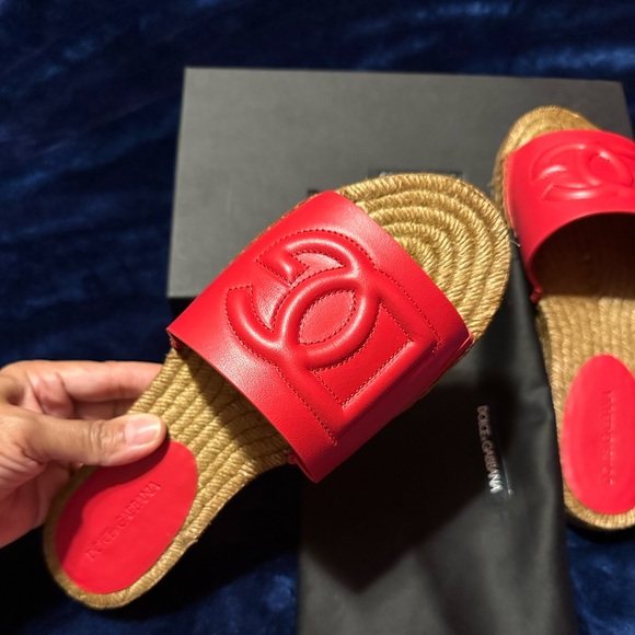 Dolce & Gabbana Red espadrilles size 8 - Picture 3 of 5